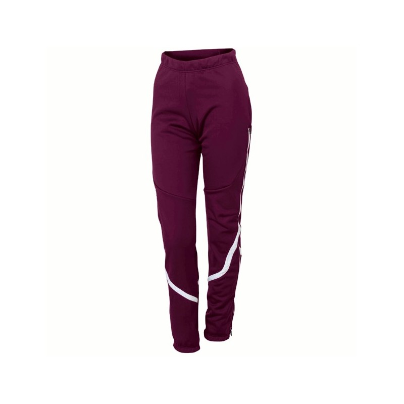 женские брюки Sportful Apex Lady WS Training Pant бордовые с белыми вставками женские брюки Sportful Apex Lady WS Training Pant бордовые с белыми вставками